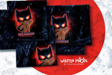 French Terry Panel "Breadman", Winter Moods, dunkelblau, Thorsten Berger, Swafing
